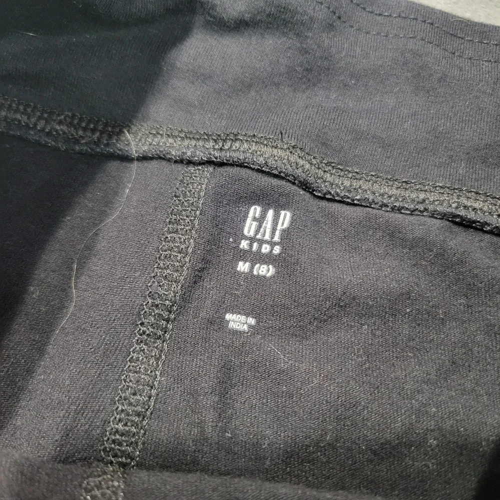 Gap Flare Leggings Girls Size 8‎ M Black Cotton Stretch Yoga Pants 451937-02